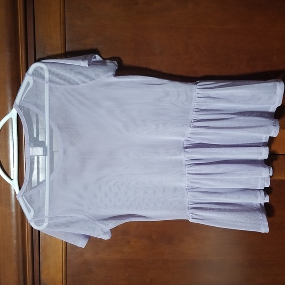 Hot Topic sheer lavender‎ blouse size small - Picture 2 of 6